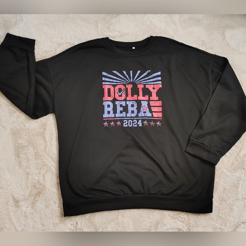 Dolly Reba 2024 Black Sweatshirt 5XL